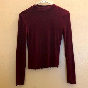 Size small burgundy soft long sleeve